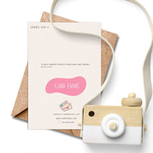 Load image into Gallery viewer, Age 3 Bee Birthday Card - Kids 3rd Birthday Yellow Card.