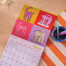 Load image into Gallery viewer, 2025 Calendar | Artist Collab with Ashley Pervical | The Cats | Compact Square