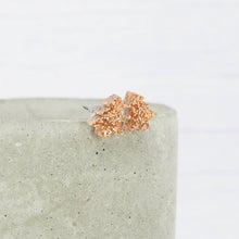 Load image into Gallery viewer, Gold Christmas tree studs