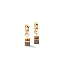 Load image into Gallery viewer, GeoCUBE® Chunky Chain hoops gold-brown (Copy)