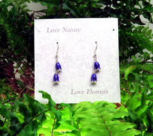 Load image into Gallery viewer, Bluebell Flower Drop Hook Earrings