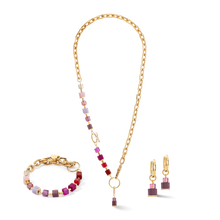 Load image into Gallery viewer, Hoops Cube Fusion Charm gold-red
