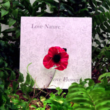 Load image into Gallery viewer, Poppy Red Flower Brooch