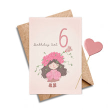 Load image into Gallery viewer, Age 6 Birthday Girl - Little Girl 6th Birthday.