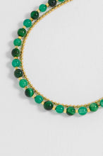Load image into Gallery viewer, EB EDIT Gemstone Duo Green Cat Eye Bracelet- Gold Plated