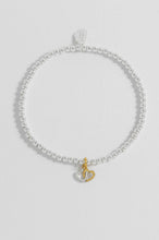 Load image into Gallery viewer, Sienna Beaded Interlinked Heart Charm Bracelet