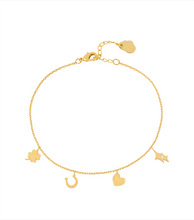 Load image into Gallery viewer, Love And Luck Charm Bracelet