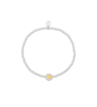 Load image into Gallery viewer, Heart Disc Bead Bracelet