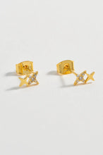 Load image into Gallery viewer, Duo Star Studs - Gold Plated