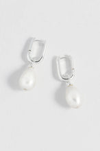Load image into Gallery viewer, EB Edit Pearl Drop Link Earrings