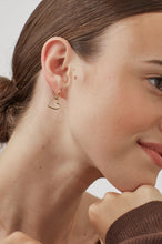 Load image into Gallery viewer, Double Heart Hoop Earrings