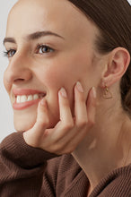 Load image into Gallery viewer, Double Heart Hoop Earrings