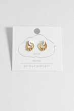 Load image into Gallery viewer, Triple Disc CZ Hoop Earrings