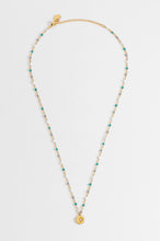 Load image into Gallery viewer, CZ Star Pendant Beaded Necklace