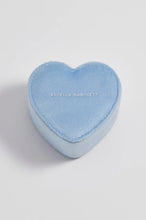 Load image into Gallery viewer, Velvet Mini Heart Shaped Jewellery Box
