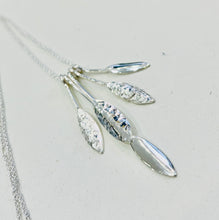Load image into Gallery viewer, Pendulum Leaf Pendant – Sterling Silver by Chris Lewis