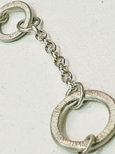 Load image into Gallery viewer, Adele Taylor Rings Necklace – Sterling Silver Linked Circles | Adjustable Handmade Design