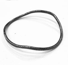 Load image into Gallery viewer, Adele Taylor Oxidised Sterling Silver Bangle – Hammered Design | Handmade in Sheffield