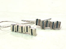 Load image into Gallery viewer, Adele Taylor Stacked Silver Earrings | Handmade Sterling Silver | Sheffield Jewellery