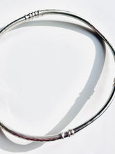 Load image into Gallery viewer, Adele Taylor Textured Silver Bangle – Handmade in Sheffield