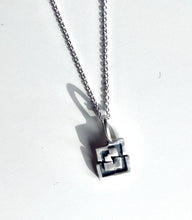 Load image into Gallery viewer, Handmade geometric sterling silver pendant by Adele Taylor Sheffield