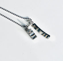 Load image into Gallery viewer, Adele Taylor Textured Silver Pendant with 14ct gold details– Handmade in Sheffield