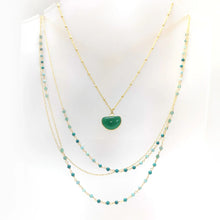 Load image into Gallery viewer, AM Green Onyx, GEMSTONE HANDCRAFTED NECKLACE