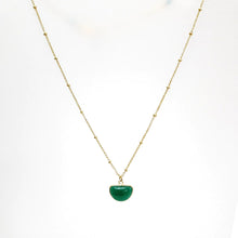 Load image into Gallery viewer, AM Green Onyx, GEMSTONE HANDCRAFTED NECKLACE