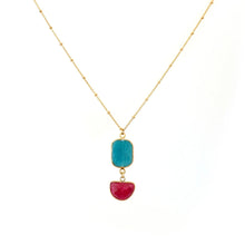 Load image into Gallery viewer, Need to change Handcrafted Necklace - Ruby & Apatite