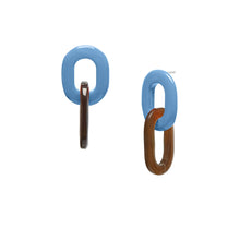 Load image into Gallery viewer, BRANCH Buffalo Horn Oval Link Earrings