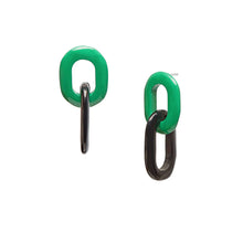 Load image into Gallery viewer, BRANCH Buffalo Horn Oval Link Earrings