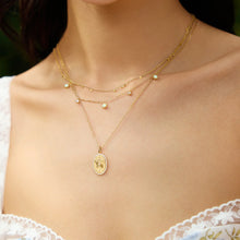 Load image into Gallery viewer, Gold Kyoto Opal Station Necklace