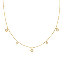 Load image into Gallery viewer, Gold Kyoto Opal Station Necklace