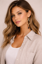 Load image into Gallery viewer, RAS Elin Hook Gold Plated Earrings