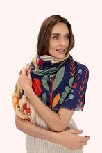 Load image into Gallery viewer, POWDER Printed Two Tone Scandi Floral Scarf