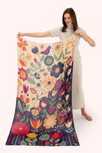 Load image into Gallery viewer, POWDER Printed Two Tone Scandi Floral Scarf