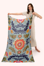Load image into Gallery viewer, POWDER Printed Folk Floral Winter Ice Scarf