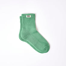 Load image into Gallery viewer, Roka Retro Crew Socks in bold block colour, organic cotton, women's UK 3–8
