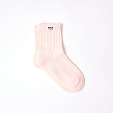 Load image into Gallery viewer, Roka Retro Crew Socks in bold block colour, organic cotton, women's UK 3–8