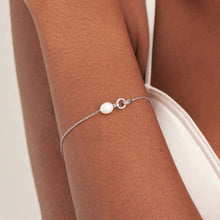 Load image into Gallery viewer, Pearl Link Chain Bracelet