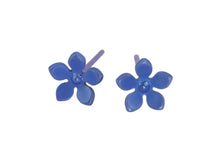 Load image into Gallery viewer, FIVE PETAL FLOWER TITANIUM PENDANT Studs