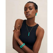 Load image into Gallery viewer, BRANCH Buffalo White Horn Rectangle Pendant - Silver