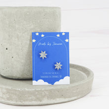 Load image into Gallery viewer, Holographic glitter star studs