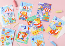 Load image into Gallery viewer, 1st Birthday Card – Helter Skelter Theme for Children