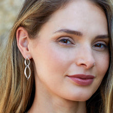 Load image into Gallery viewer, Kit Heath Entwine twine twist link RP duo link stud drop Earrings
