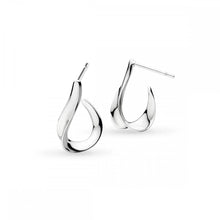 Load image into Gallery viewer, Kit Heath Serenity loop Semi Hoop Stud Earrings