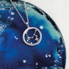Load image into Gallery viewer, Kit Heath Revival Céleste Constellation Zirconia Rhodium Plated 18" Necklace 90471SAG