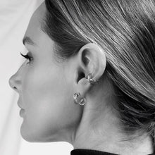 Load image into Gallery viewer, Kit Heath Sterling Silver Infinity Hoop Earrings