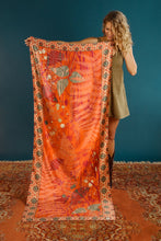 Load image into Gallery viewer, POWDER Satin Print Freehand Forest Scarf