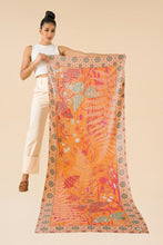 Load image into Gallery viewer, POWDER Satin Print Freehand Forest Scarf